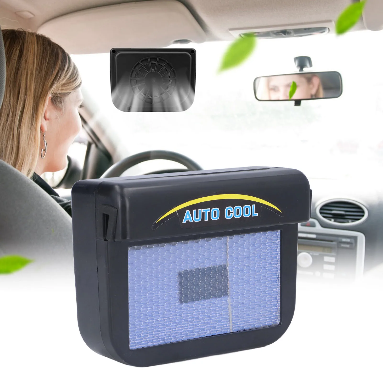 Car Cooling Fan Car Exhaust Fan Solar Powered Environmentally Friendly Energy Saving Easy Installation Automobile Ventilator