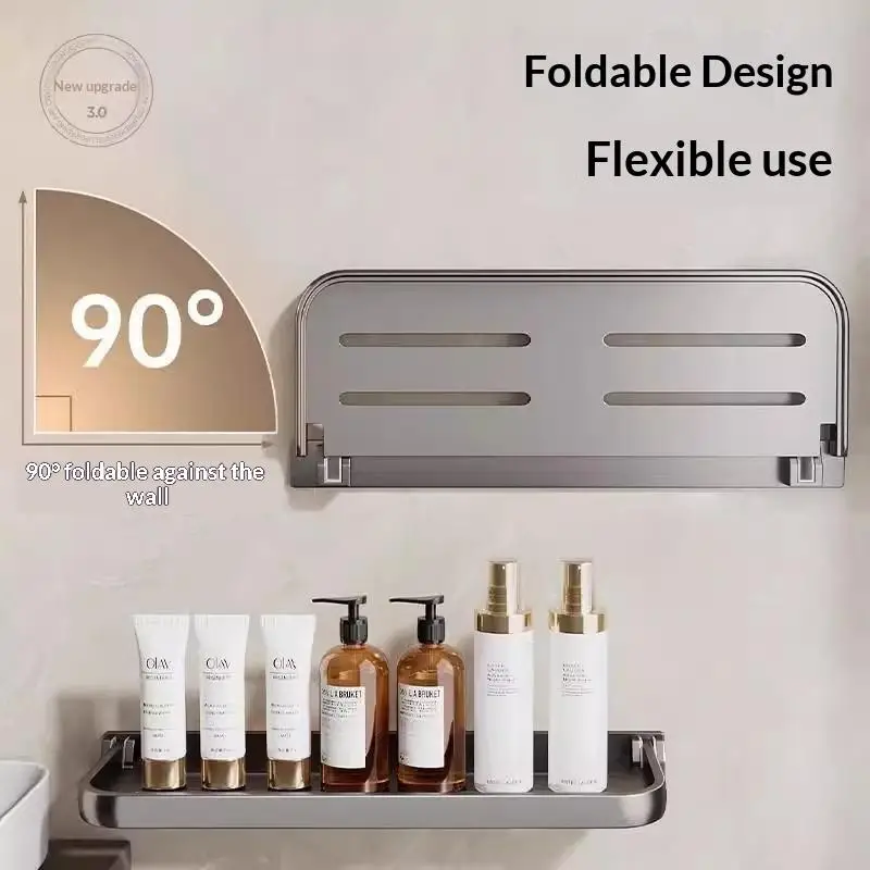Wohnmobil-Klappregal aus Aluminium, werkzeuglose Montage, Wandhalterung für Camper, Reisemobile, Van-Leben, platzsparend – Detail 5