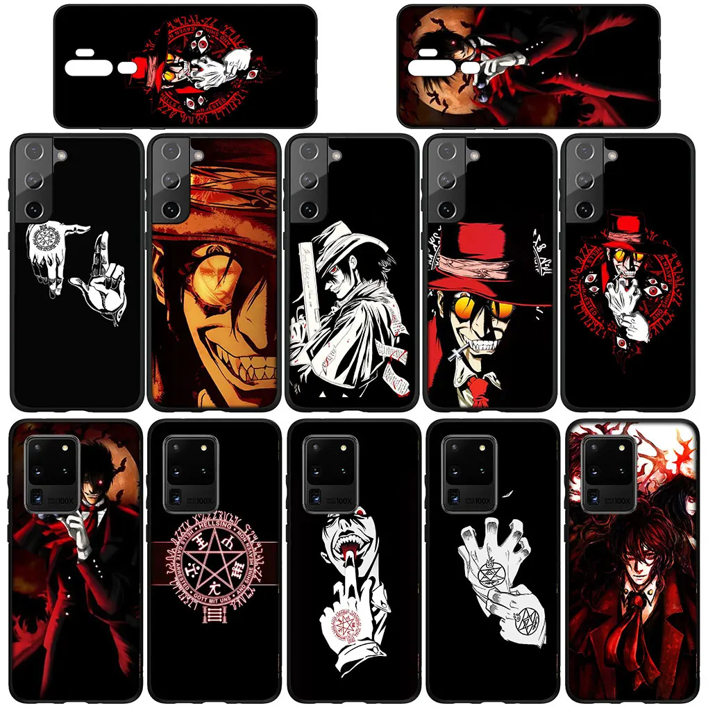 Alucard Hellsing Soft Casing for Samsung Galaxy S21 S20 Fe S23 S22 Ultra S8 Plus A12 A13 A21S A71 S7 Phone Cover Case