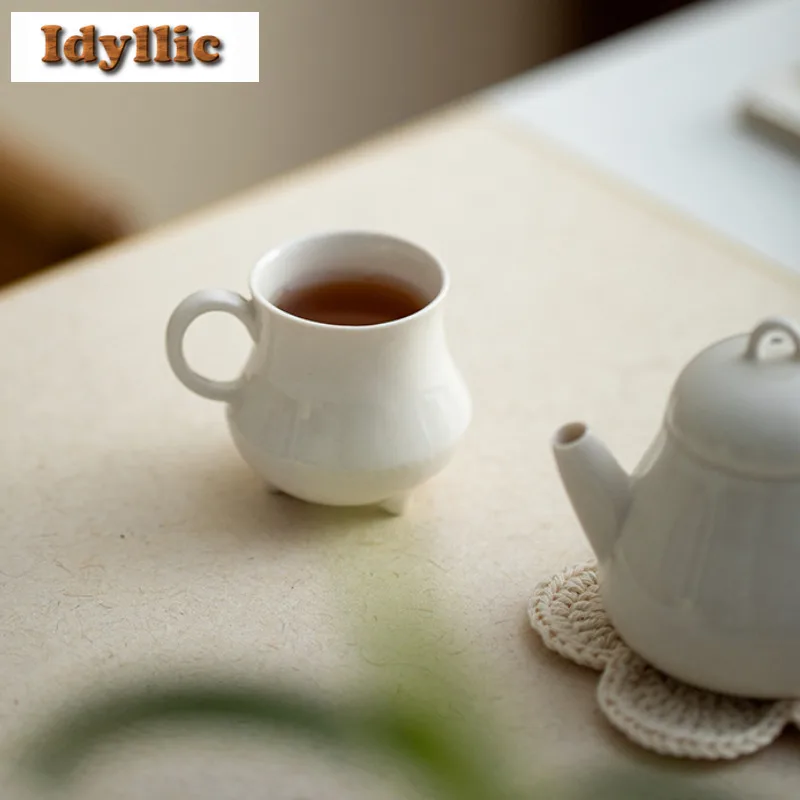 2 قطعة/الوحدة الرماد النباتي ترايبوديا فنجان الشاي خمر وعاء الشاي عينة فنجان الشاي تذوق كوب شخصي Jianzhan ماستر كوب حفل الشاي 50 مللي