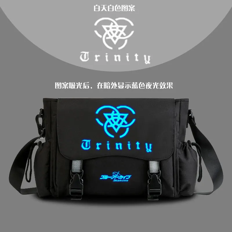 Imagem -06 - Srt Valkyrie Anime Cosplay School Bolsa Azul Arquivo Mochila Luminosa para Meninas e Meninos Adolescentes Bolsa de Viagem Casual Nova