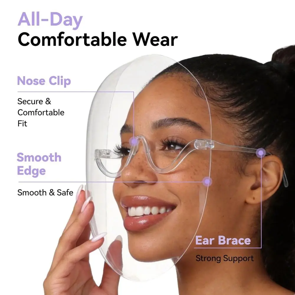 Fog-Free Full Face Shield Comfortable Wear Lightweight Face Shield Mask Multi-functional Nail Dust Face Shield Nail Artists