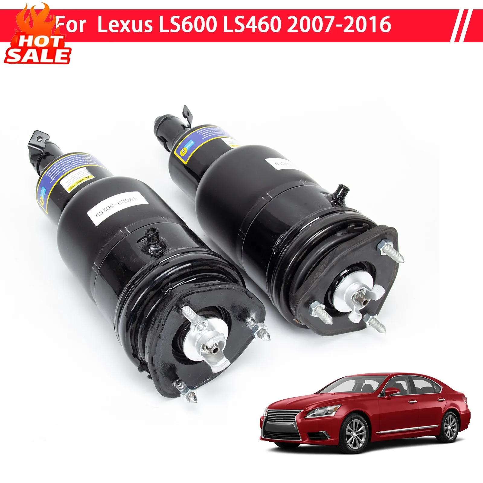 

Пара передних амортизаторов пневматической подвески подходят для Lexus LS600 LS460 LS600h AWD 2008-16