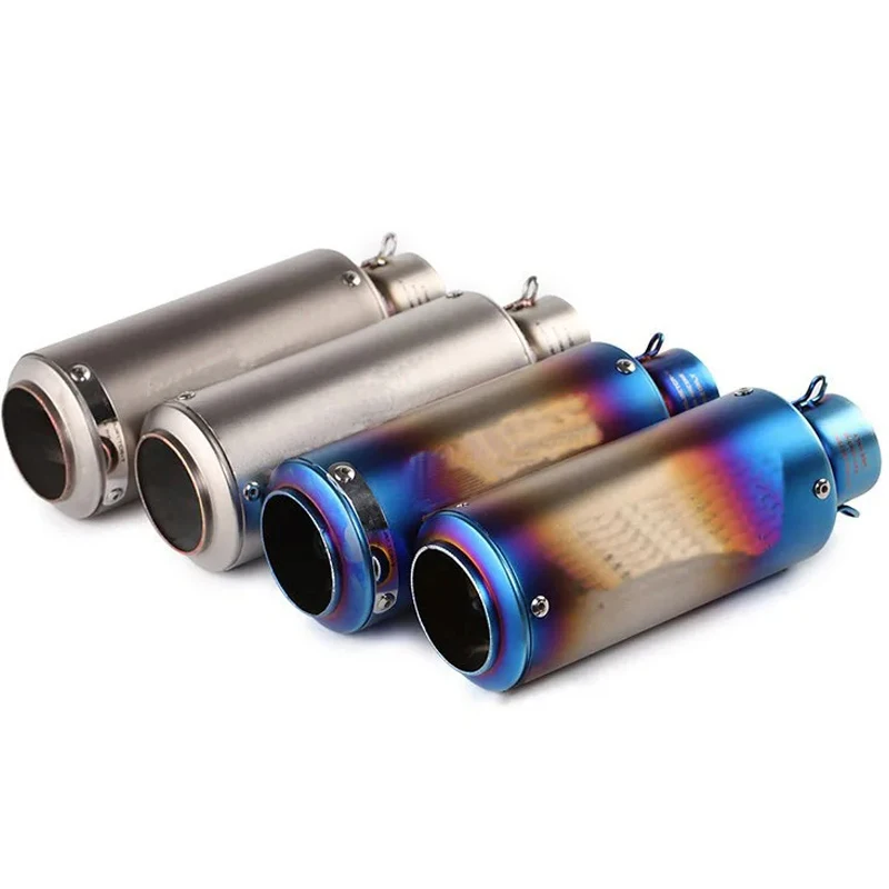 51mm/60mm Motorcycle Exhaust with DB Killer Motorcycle Exhaust Pipe Muffler Carbon Fiber GP-project Exhaust Pipe