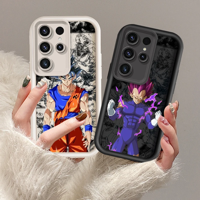 

Art D-Dragon Ball Vegeta Goku For Samsung Note 20 S24 S23 S22 S21 S20 Ultra Plus FE A25 A23 A22 A15 A31 5G Eye Ladder Cover