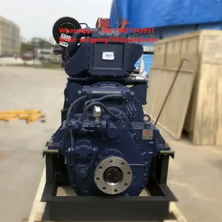 High Speed Safe and Durable WD12 Series  (300-400HP / 220-294KW) Marine disel Engine with Transmission Propeller