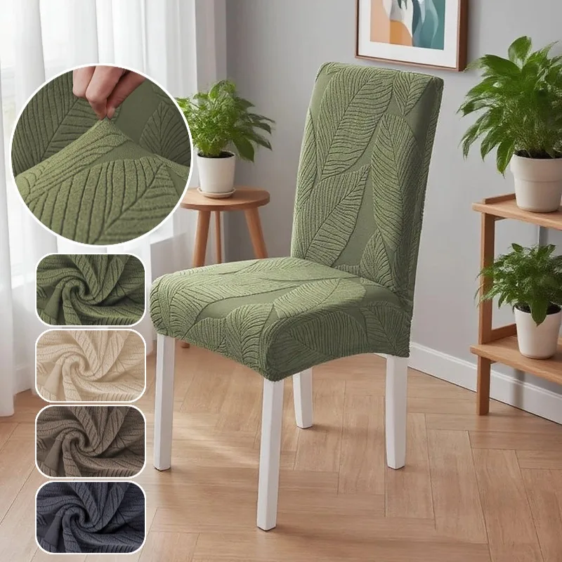 

1/2/4/6pcs Elastic Chair Cover Universal Size Jacquard Chair Covers Big Elastic House Seat Seatch Room Chairs Case for Home