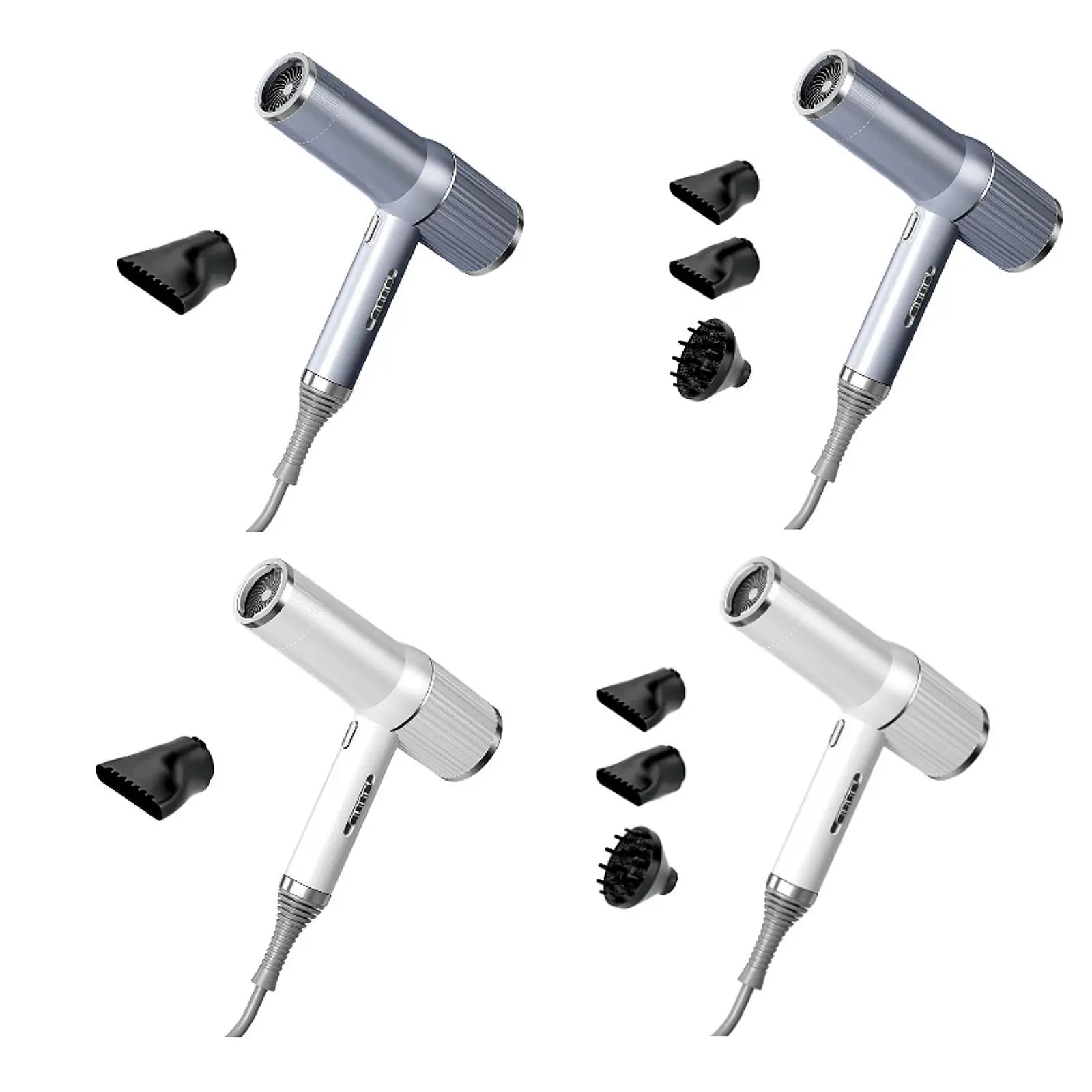 أداة مجفف الشعر، منفاخ هواء صغير مع فوهة للشعر المجعد المموج الطبيعي السميك