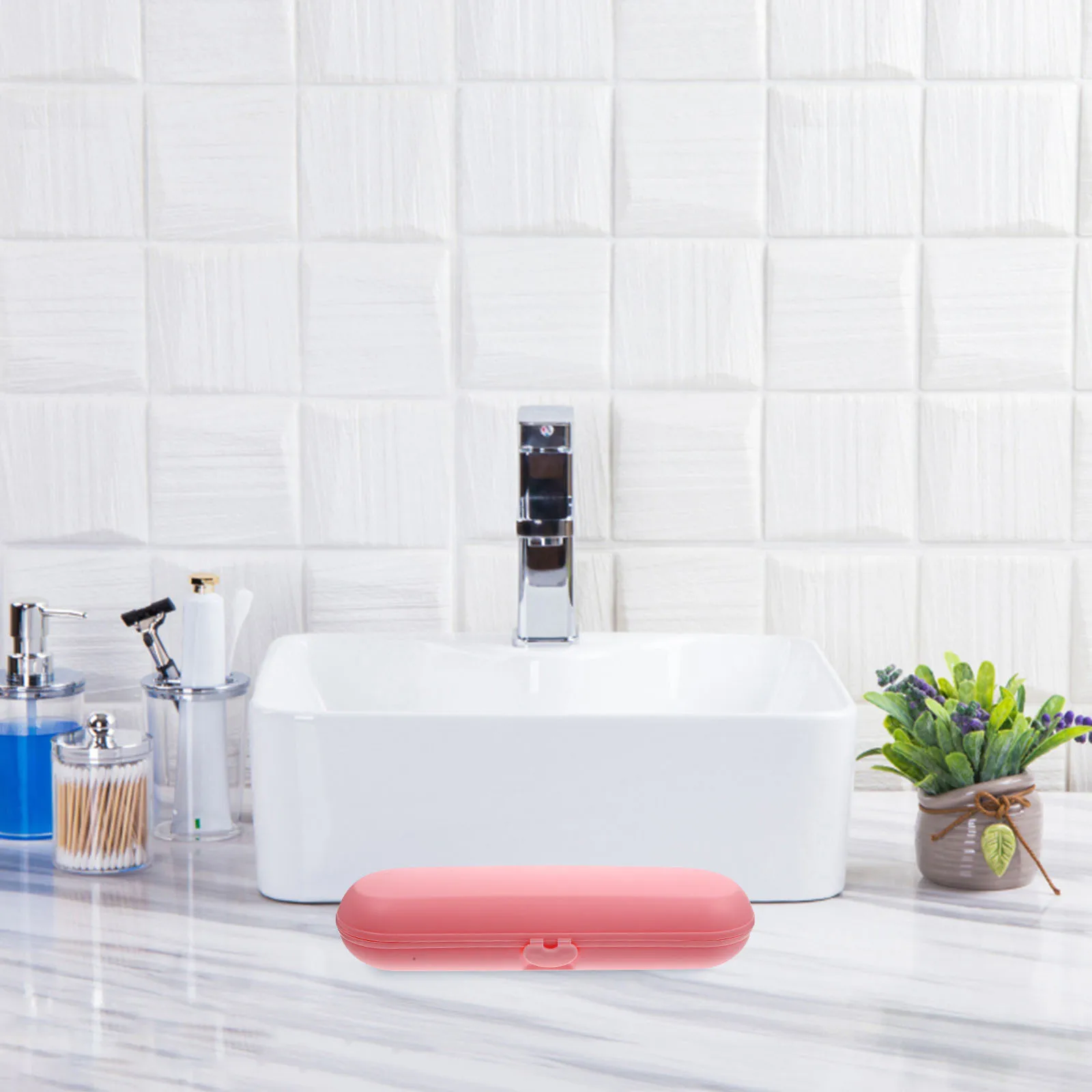 

Electric Toothbrush Storage Box Durable PP Material Impact Resistant Portable Travel Case Toothbrush Holder Protective Organizer