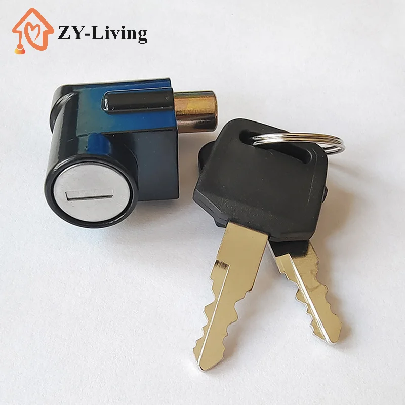 

1Pcs Electric Bicycle E-bike Electric Vehicle Battery Box Lock Front Lock Big Head Lock Vehicle Anti-theft Lock Battery Lock