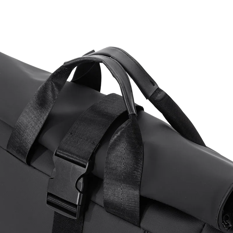Unisex Modischer Minimalistischer Großraum-Wasserdichter Rucksack Tragbare College-Schultasche Trendiger Designer-Rucksack für Männer – Detail 24