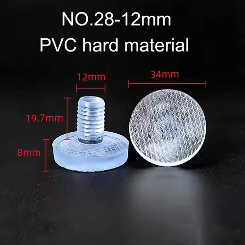 10/20pcs Round PVC Furniture Foot Nail Rubber Glide Nail Office Table Chair Leg Floor Protector Round Sliding Disc Noise Killer - Image 29