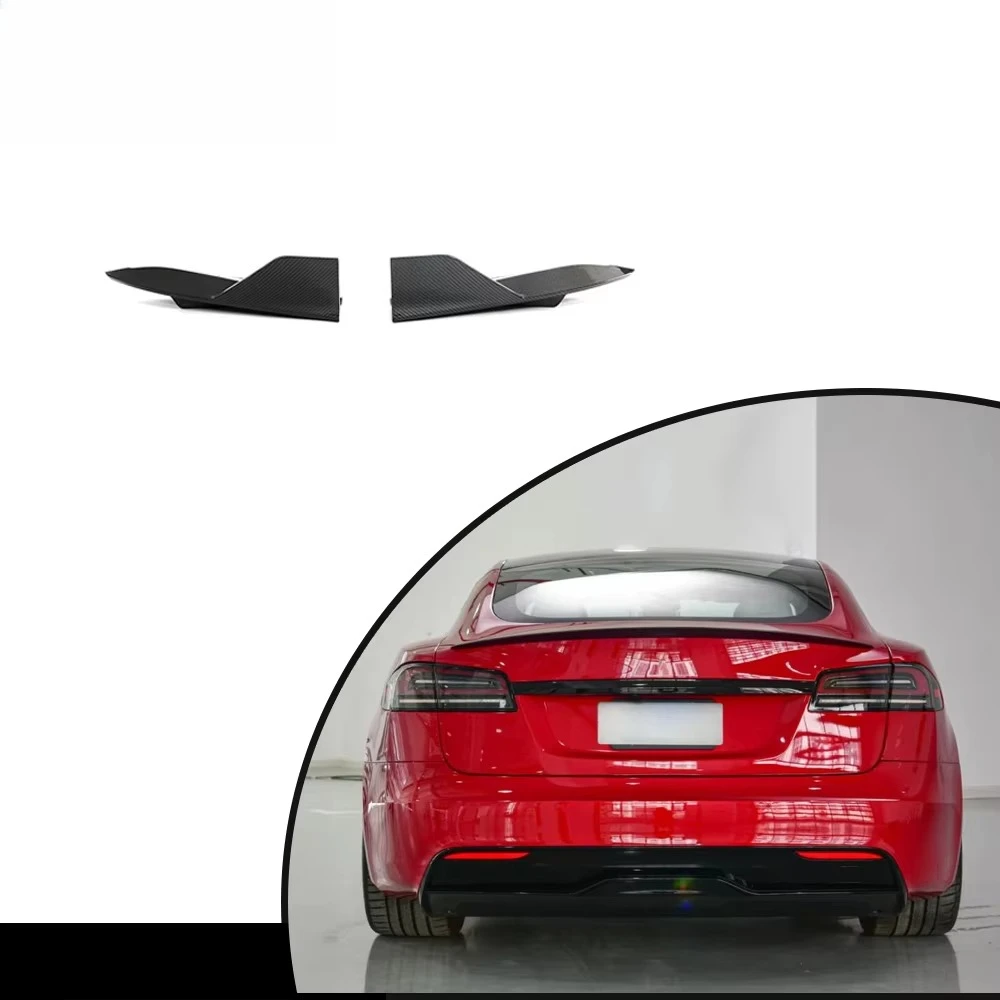 Product Customization Carbon Fiber Rear Bumper Splitter forTesla Model S Plaid 2021-2023