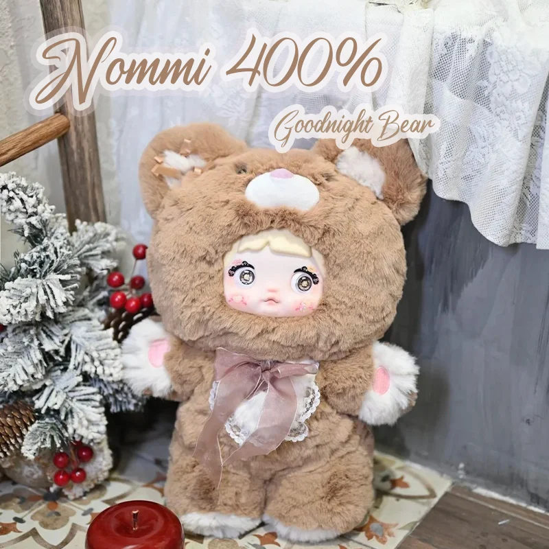 

Nommi 400% Goodnight Bear Series Blind Box Cute Vinyl Plush Doll Room Decoration Mystery Box Collect Toys Surprise Birthday Gift
