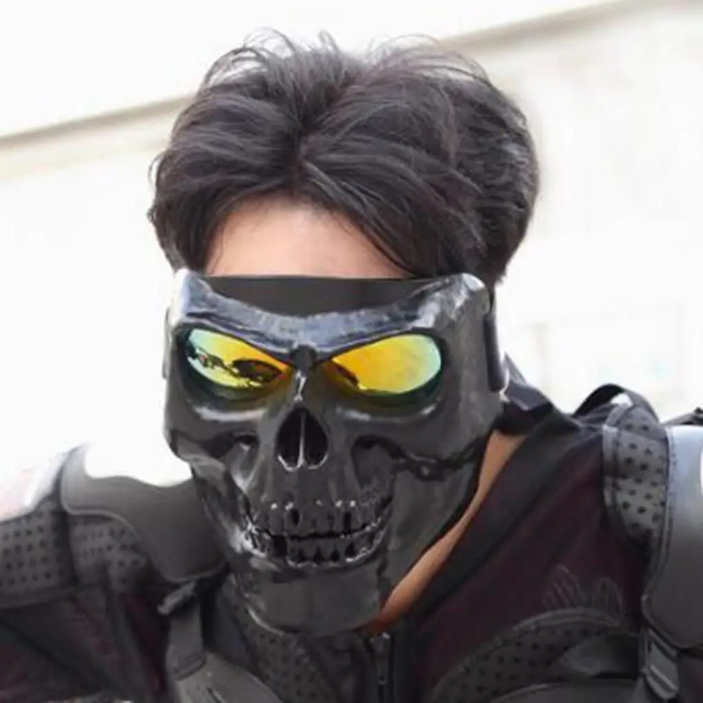 Motorcycle Full Face Plastic Goggles Mask Adjustable Strap for Riding Glasses Motorcycle and Motocross Goggles