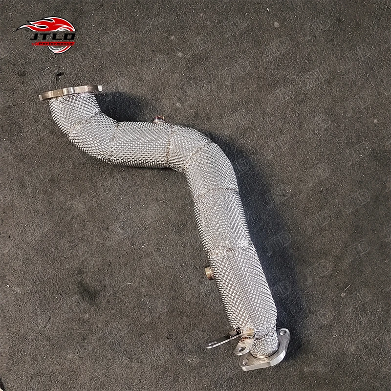 JTLD Exhaust DownPipe for Mercedes BENZ SLC 300 W204 C200 C250 M271 Four-cylinder M274