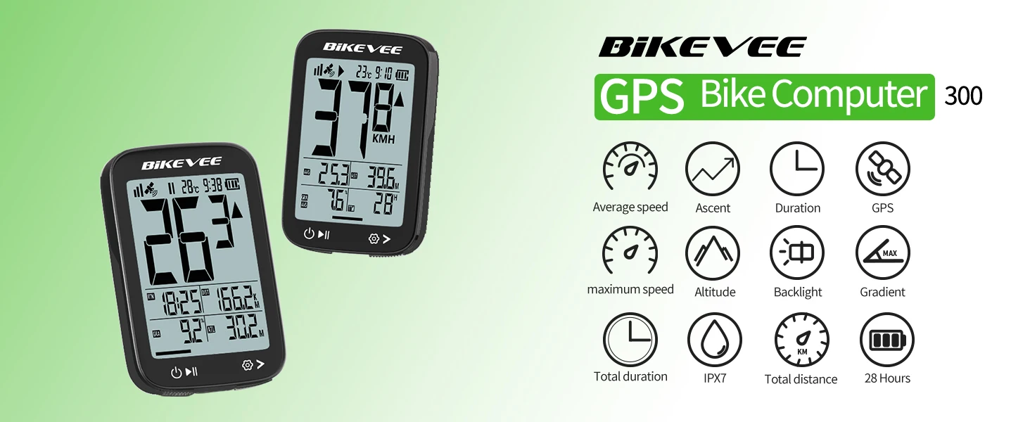 Fahrradcomputer GPS Wireless Radfahren Kilometerzähler Stoppuhr Tracker LCD-Bildschirm mit Hintergrundbeleuchtung Halterung Fahrradzubehör – Detail 2