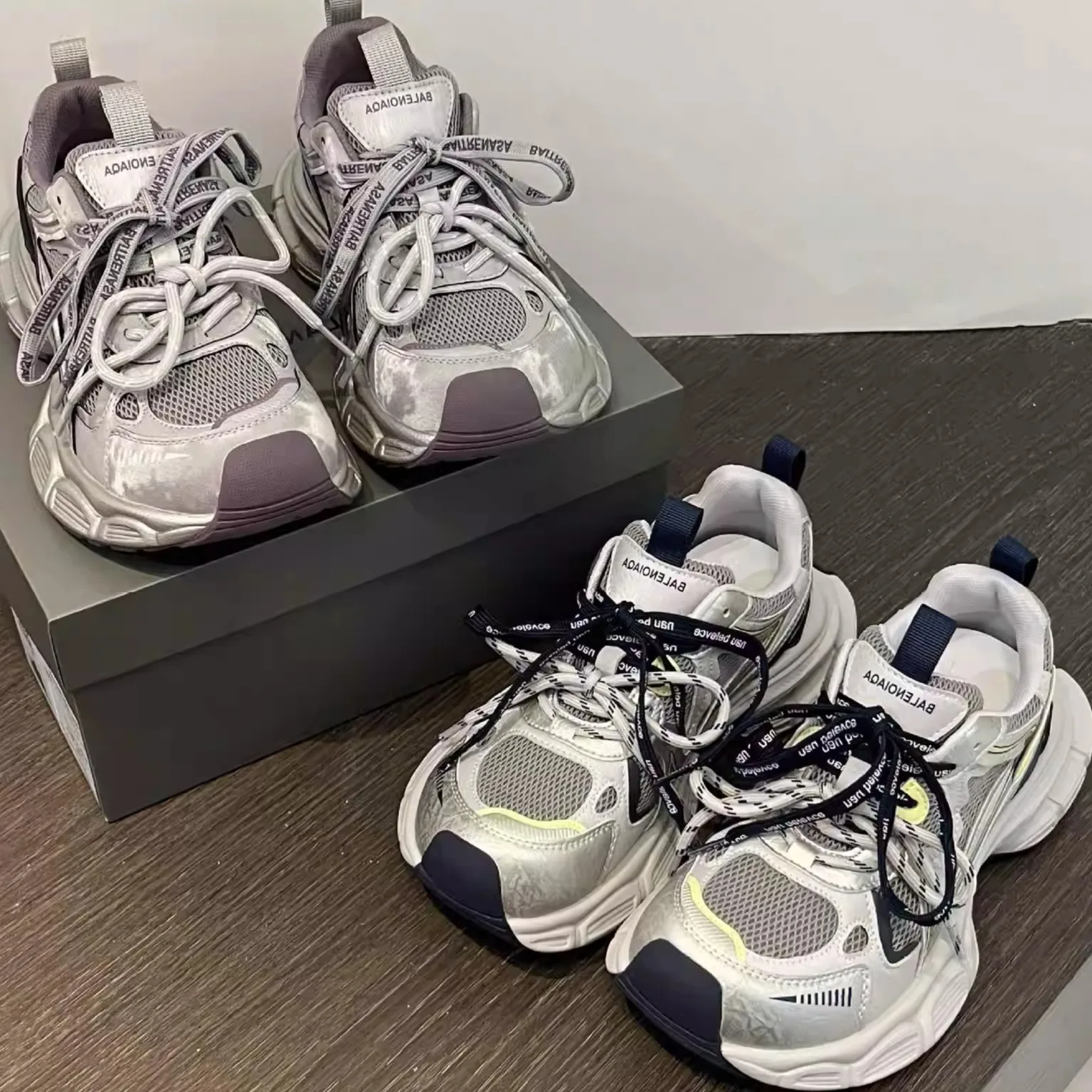 

Slimming Effect Leather Dad Shoes Thick Bottom Women's Sports Shoes Breathable Mesh Versatile Casual Shoes for Teen Girls