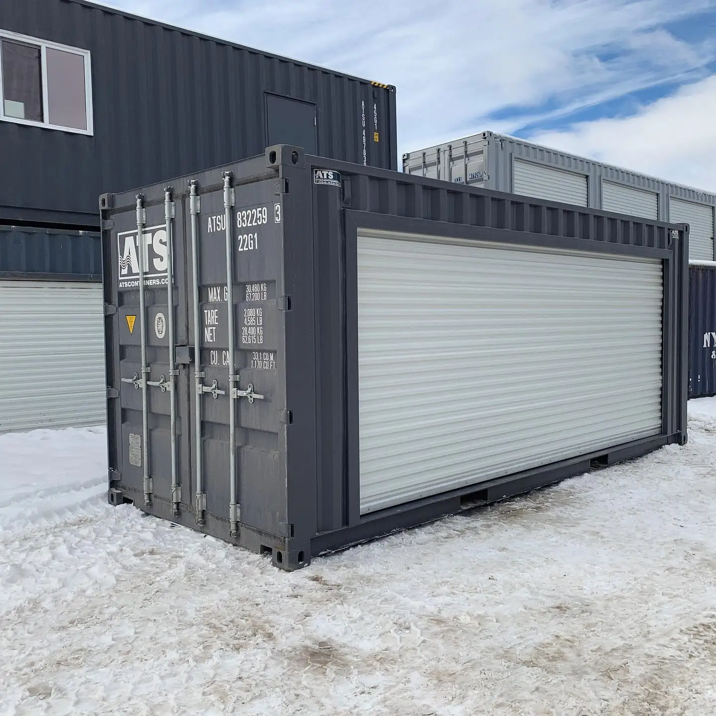 

Self-Storage Units Manual Lift Steel Roller Shutter Wind-Proof Anti-Theft Roll-up Door for Shipping Containers Modern Design