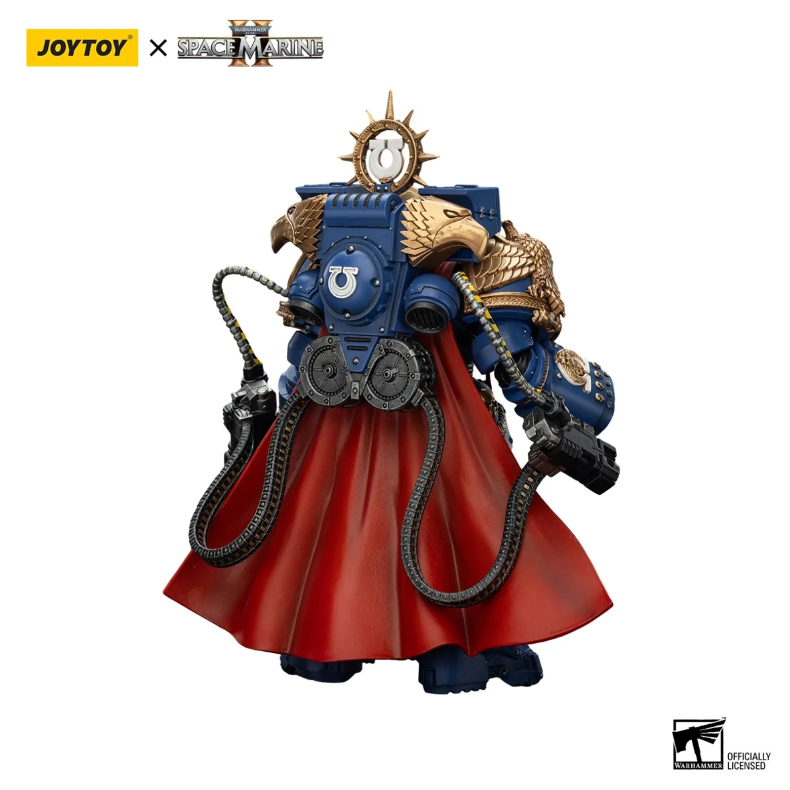 JOYTOY Warhammer 40K 1/18 แอ็คชั่นฟิกเกอร์อุลตร้ามารีน มาร์เนียส คาลการ์อะนิเมะทหารของเล่นของขวัญ