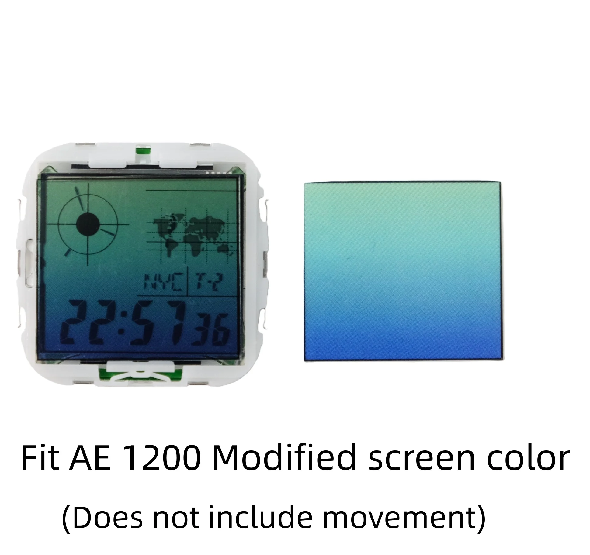 Color Display Film for Casio AE-1200 AE-1300, DIY Screen Modification Overlay Sticker, High-Quality Watch Dial Upgrade Kit image 6