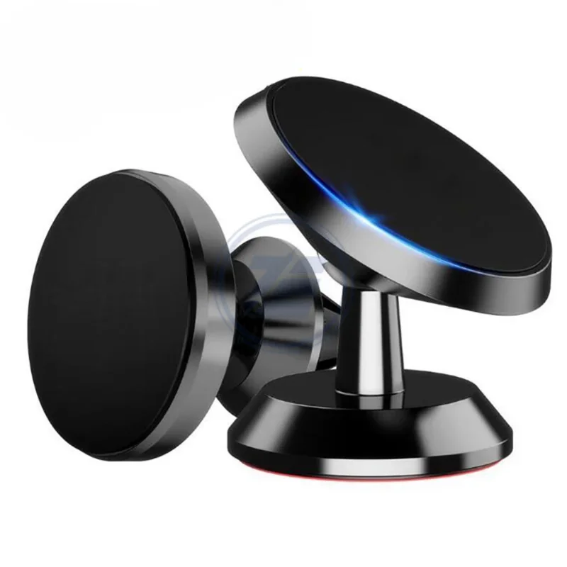 New magnetic car phone holder with air vent magnet clip, 360-degree rotation. Compatible with iPhone, Xiaomi, Samsung, and LG.