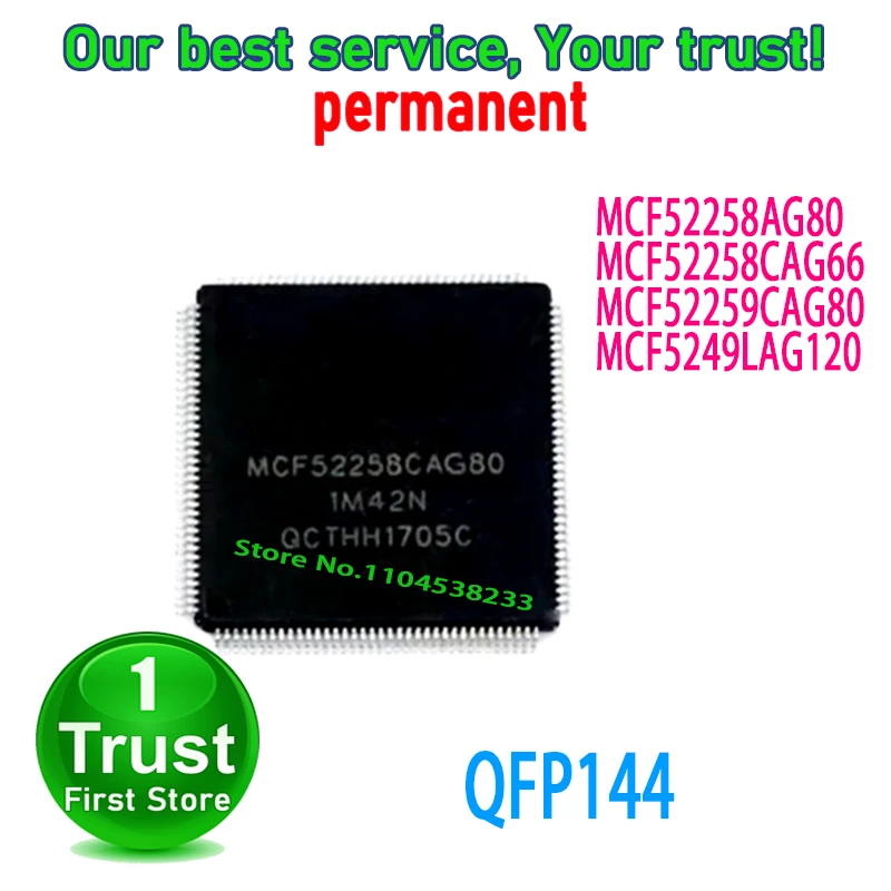 1PCS/LOT MCF52258AG80 MCF52258CAG66 MCF52259CAG80 MCF5249LAG120 QFP144 NEW and Original in Stock