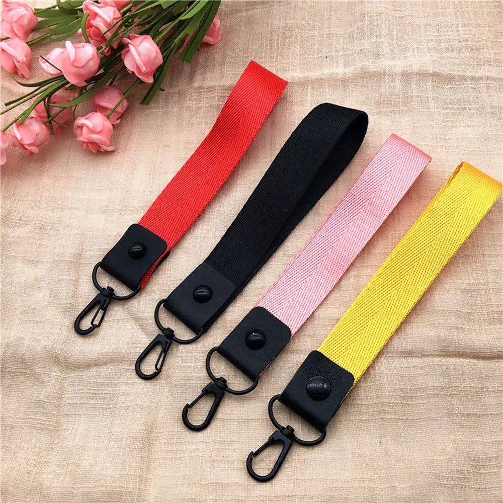 Tag Solid Color Badge Hang ID Card Key Rope Mobile Phone Straps Wrist Band Lanyards