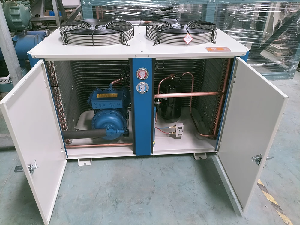 وحدة التكثيف ضاغط التبريد المبرد بالهواء وحدة مكثف صندوق U-تبريد رائجة البيع