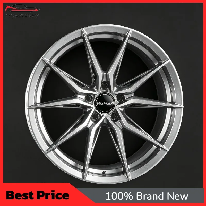 【2026】Sharp Blade 10 Spoke Forged Wheels 17 22 Inch Brushed Silver Custom Alloy Rims For Aftermarket Sport Car Tuning