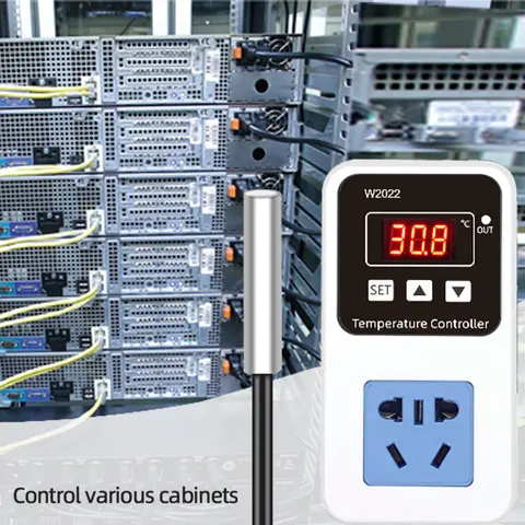 W2022 110-220 V/1500 W régulateur de température numérique intelligent sortie de Thermostat-50 ~ 120 ° C Contrôle précis de la température pour serre