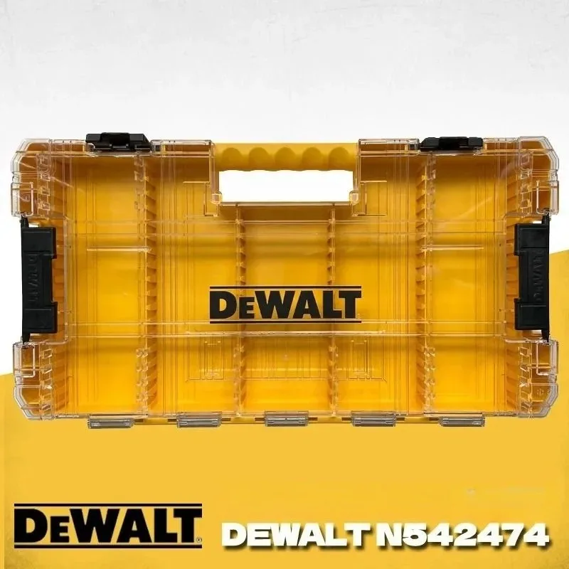 DeWalt Handy Series Parts Box Transparent Hardware Accessories Parts Tool Box Divided Screwdriver Bit Storage Box