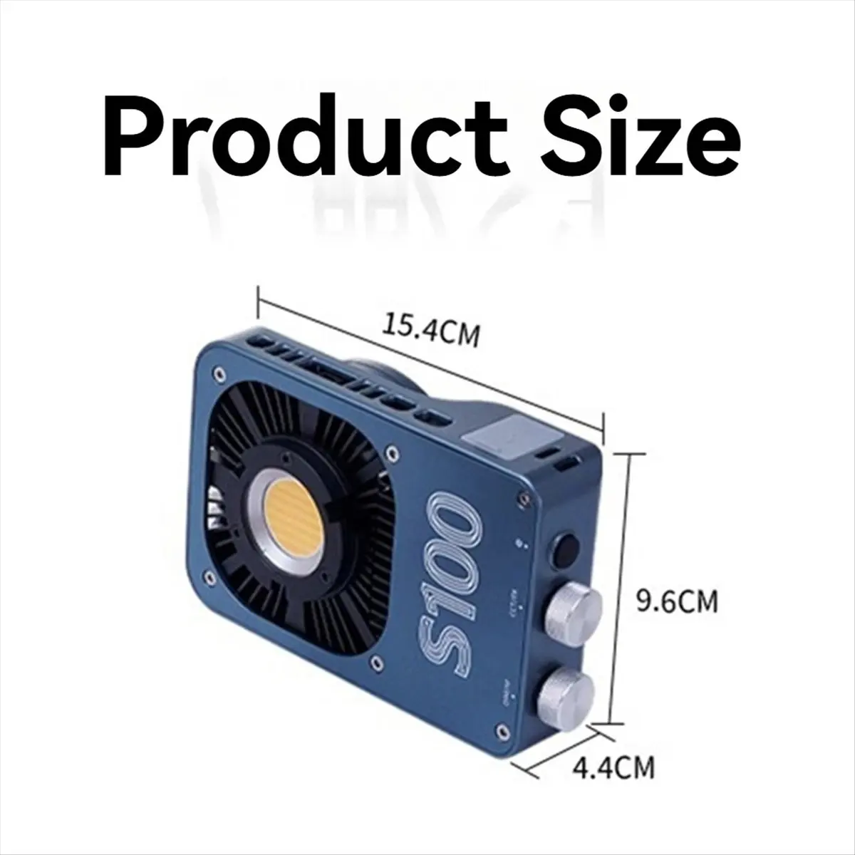 Top Dual Color Temperature COB Photography Light Soft Fill Lamp for DSLR Cameras, for Night Scenes & Filming EU PLUG Blue