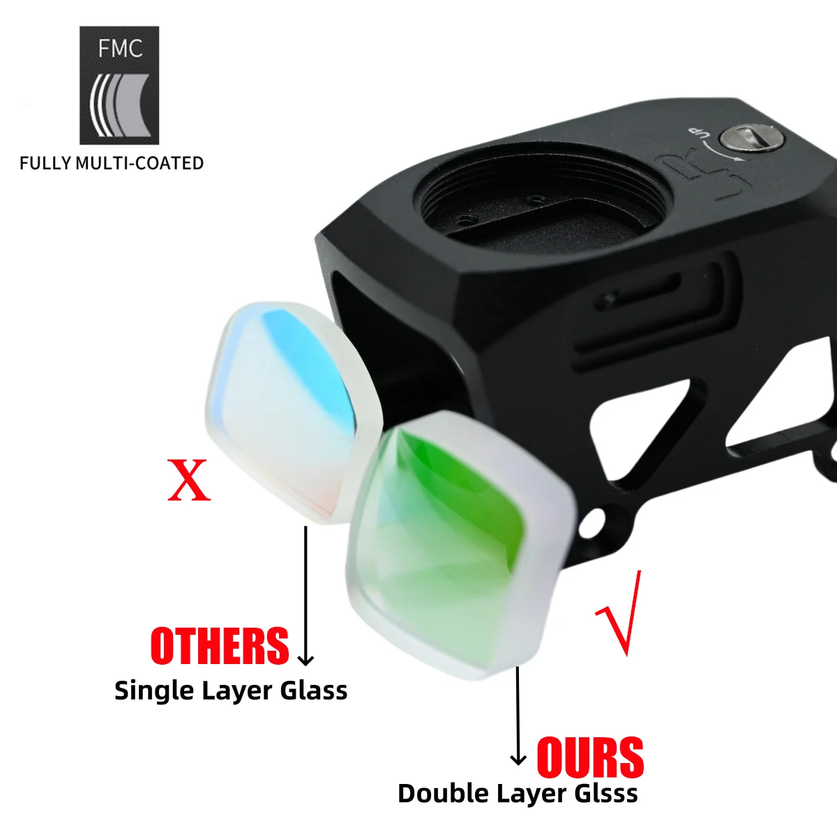 NEW LRS Low Reflex Sight 3MOA Circle Dot Reverse Reflex Red Dot Optic with 20MM Picatinny Mount for Rifle Scope Hunting Shooting
