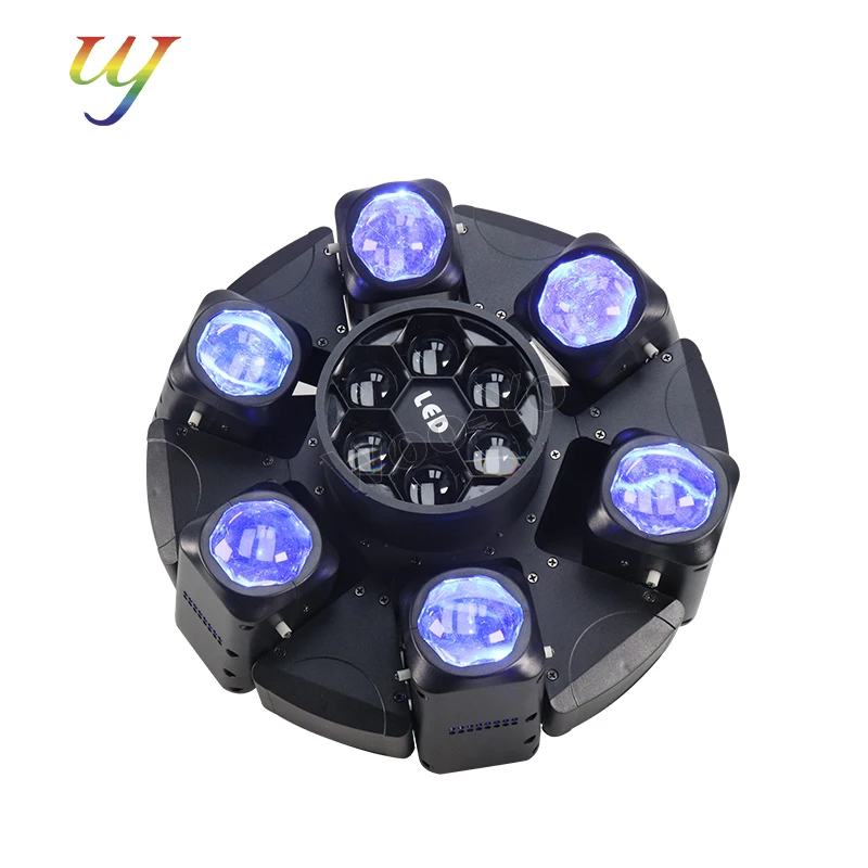 

2-6 шт./DMX 6x40 Вт вращающийся светильник с пчелиным глазом, регулируемый фокус, светодиодный RGBW с подвижной головкой для DJ Club Light Show