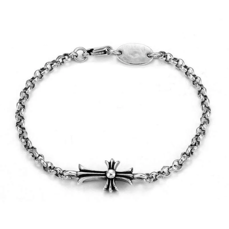 

Silver Starburst-Shaped Link Bracelet: Gothic Ornate Statement Jewelry