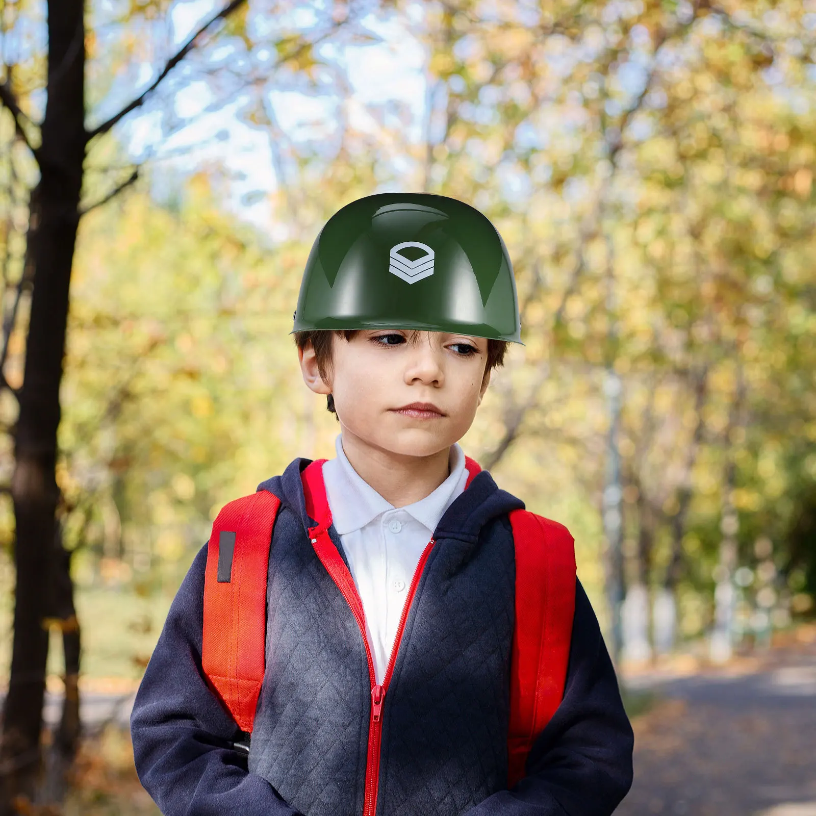 قطعة واحدة من قبعة الجندي للعب الأدوار للأطفال، لعبة بلاستيكية صديقة للبيئة، لون مشرق، متينة، مثالية للأحداث #2