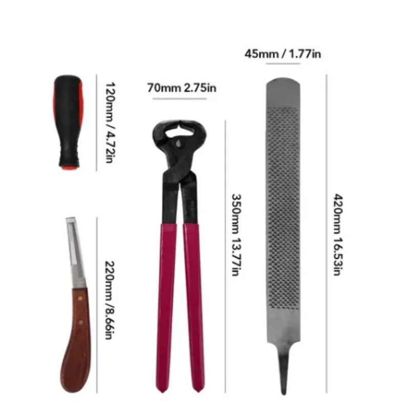 3-piece Set of Heavy-duty Hoof Pliers 14