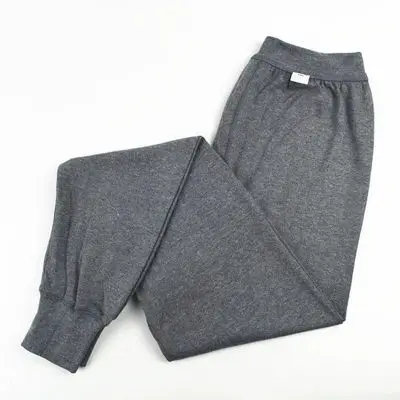 Thermal Underwear Bottoms Autumn 100% Cotton Men\'s Pure Cotton Warm Pants High Waist Warm Loose Pants Knitted Pants