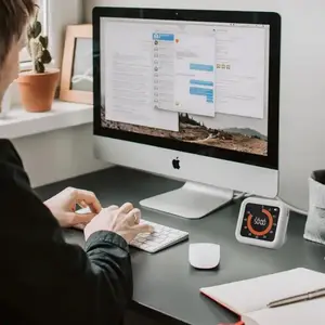 Rotary Intelligent Timer für Kinder und Erwachsene visuelle analoge Timer mit stille optionale Warnung, Innenraum, Lesesaal, Küche, neu 10 Hauptverkaufsanalog -Timer - №1