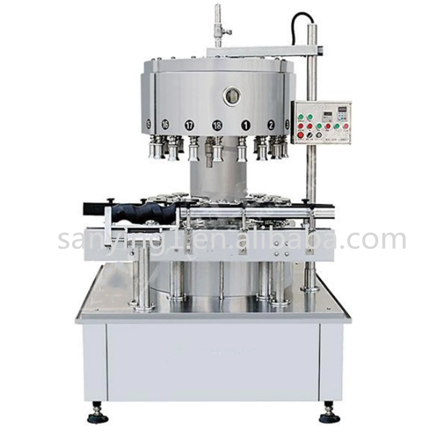 Commercial Automatic Rotary Multi Head Water Beverage Milk Juice Liquid Filling Machine