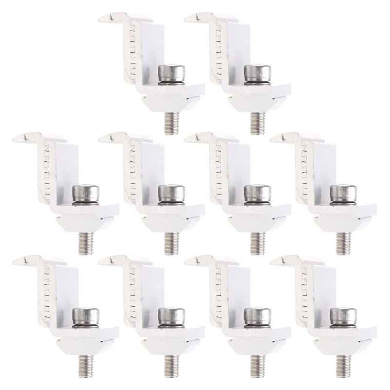 

10Pcs Solar Panel Mounting Bracket Clamp Photovoltaic Support Accessories Dropship