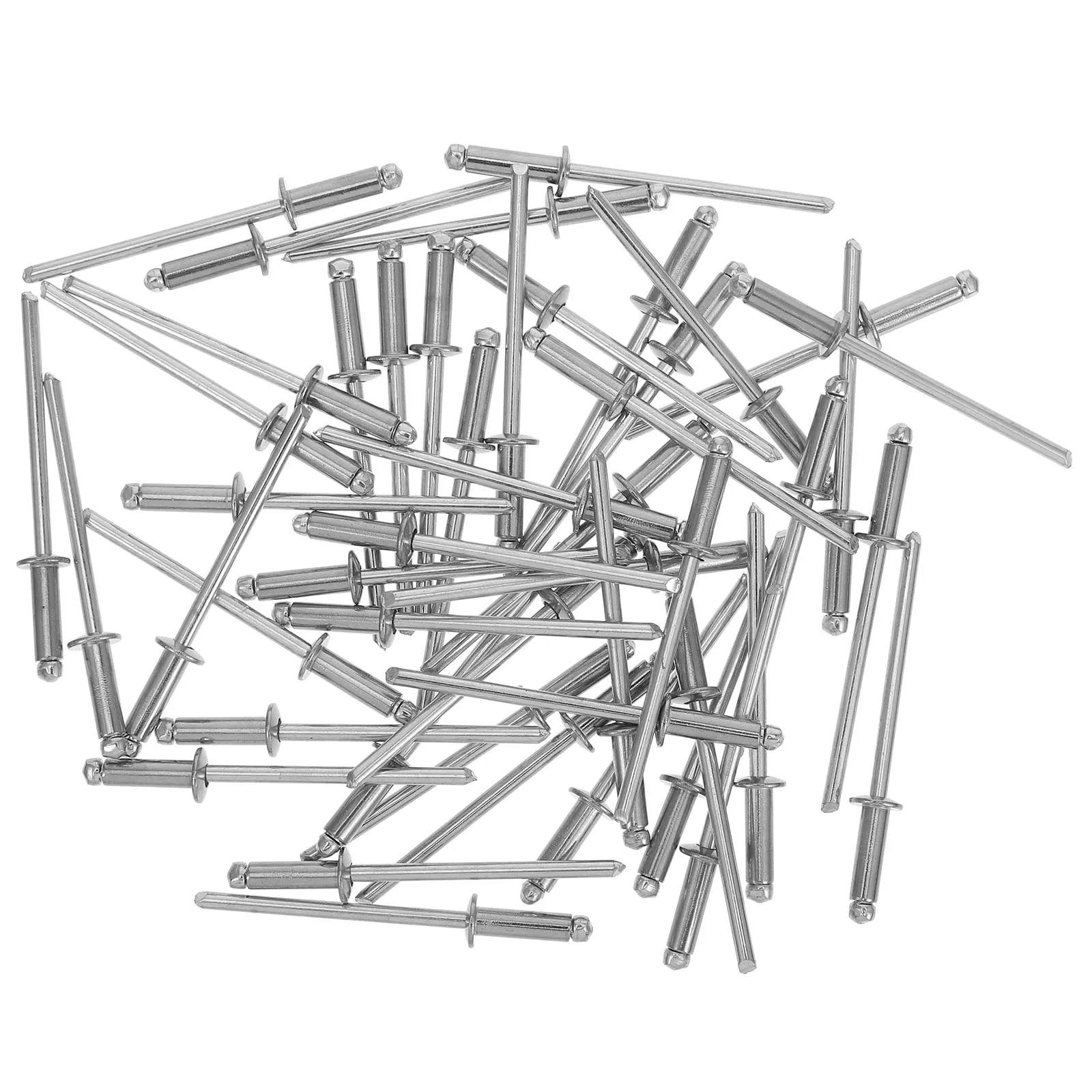 

50 pcs Blind Rivets Stainless Steel Dome Head Smooth Surface Easy Installation Long Outlet Screws Wall Plate Screws White Round