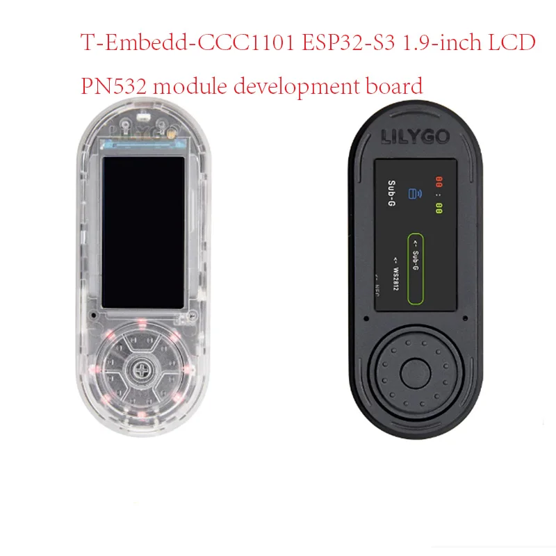 1pcs T-Embedd-CCC1101 ESP32-S3 1.9-inch LCD Low Power Sub-1GHz RF Transceiver PN532 NFC RFID I2C Module Development Board