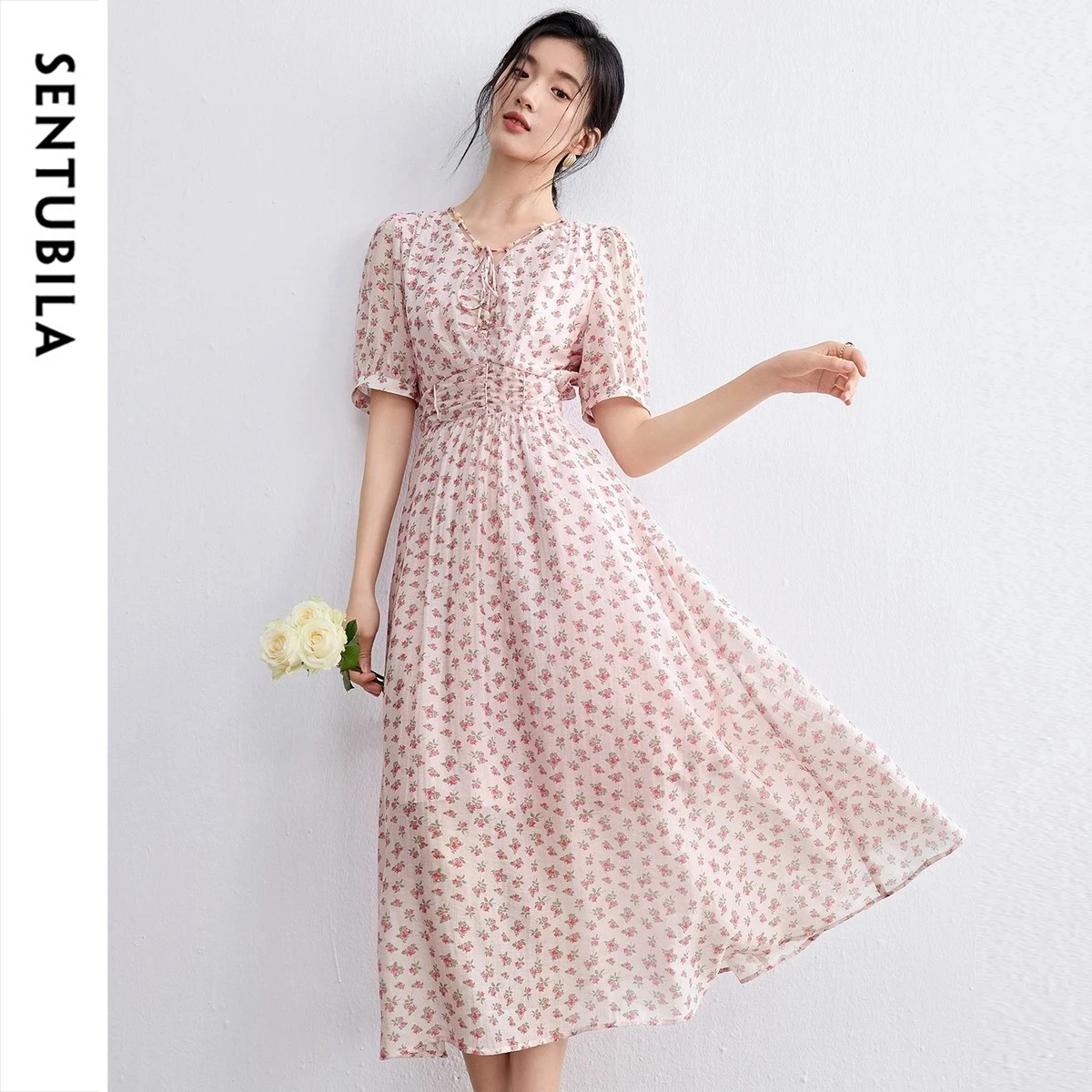 Lace Dress - Abito Lungo Estivo Floreale Elegante da