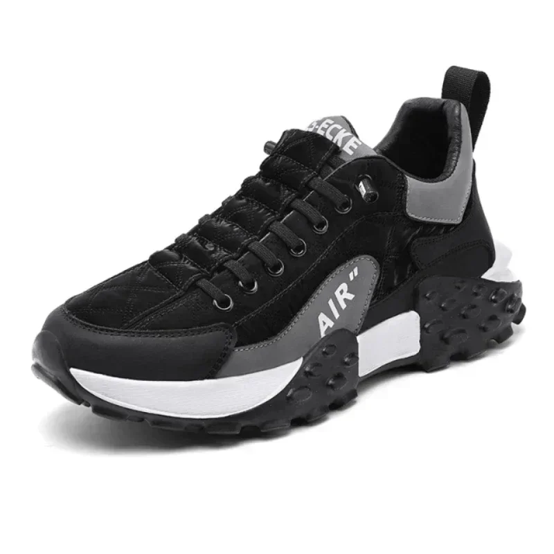 New model Vulcanized Shoes for Men Casual Running Shoes Men Shoes Platform Male Sneakers PU men's shoes Large 39-46