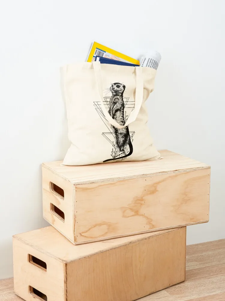 Meerkat - little guardian Tote Bag tote bag women Eco bag Custom shoping