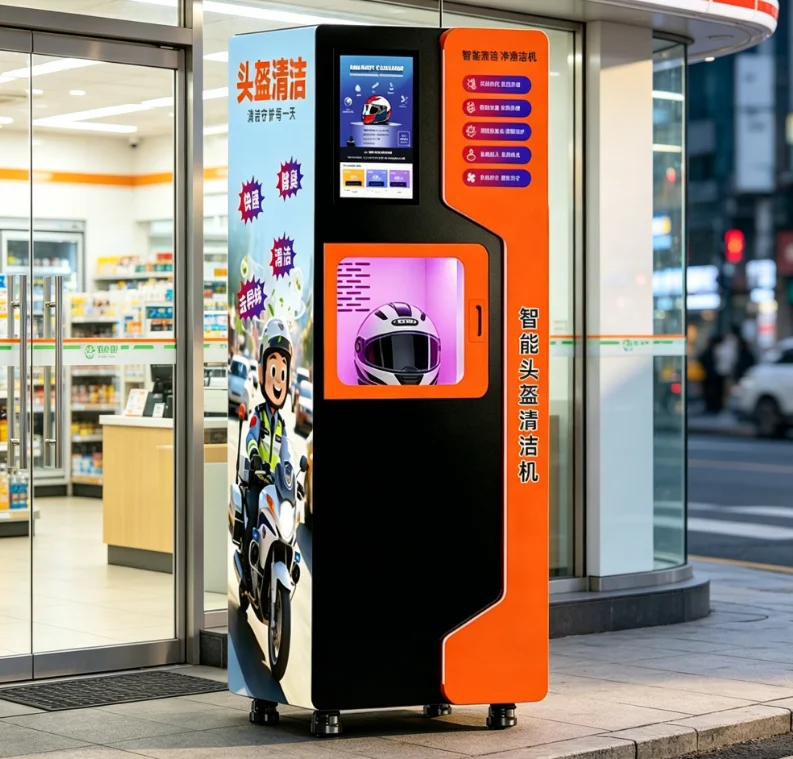 High Quality Dry Cleaning Helmet Cleaning Vending Machine for Motorcycle Club Helmet Cleaning Vending Machine