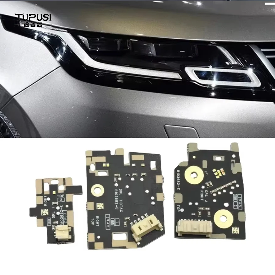 White LED DRL Boards For Range Rover Velar 2018 2019 2020 2021 LED Headlight Daytime Running Light LED Boards B101672-C B101682C