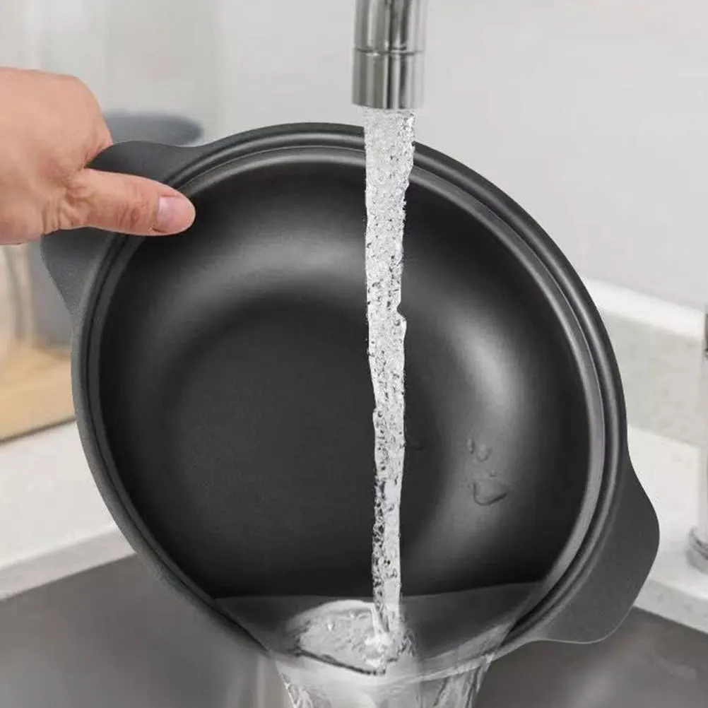 

Iron Casserole Kitchen Cooking Pot Double Handle Braised Chicken Soup Stew Pot Reliable Stove Cookware Iron Casserole